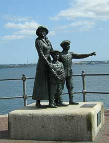 Annie Moore and her brothers