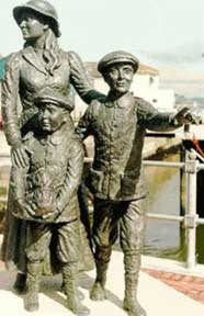 Annie Moore and her brothers